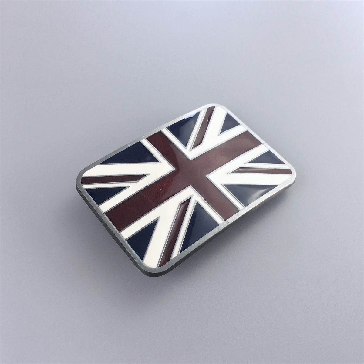 Vintage Style Enamel Union Jack Flag UK Flag Belt Buckle
