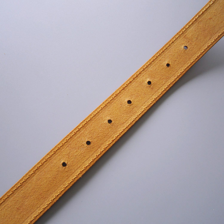 Light Coffee Hand Crafted Western Flowers Solid Real Leather Belt With Brass Screws BELT1-003LW