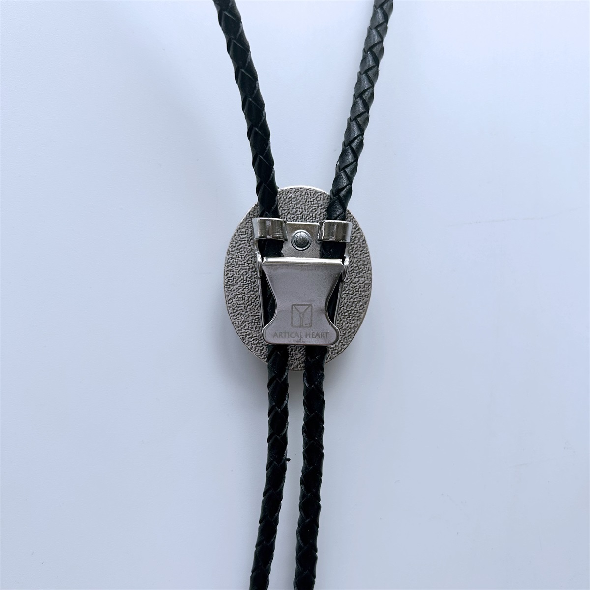 Vintage Silver Western Wildlife Red Tiger Eye Stone Oval Bolo Tie BOLOTIE-024SL