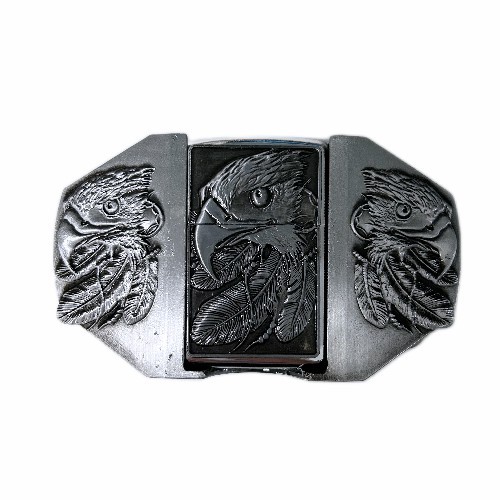 Western Eagle Lighter Belt Buckle With Antique Silver BUCKLE-WG-LT01AS