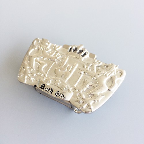 Bright Silver Lions Crown Belt Buckle Gurtelschnalle Boucle de ceinture BUCKLE-LT023