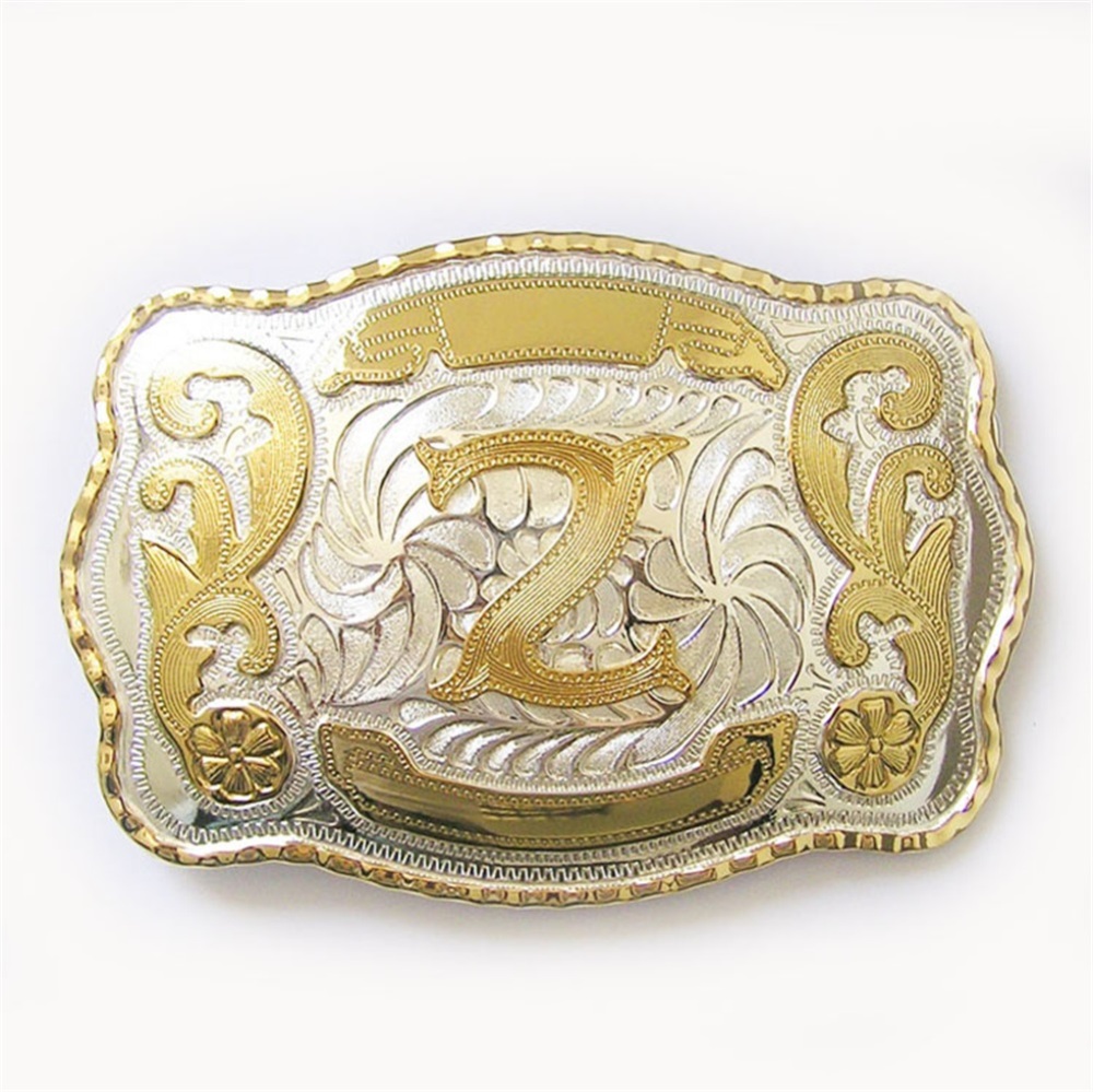 Large Size Initial Letter Z Western Cowboy Belt Buckle Gurtelschnalle Boucle de ceinture