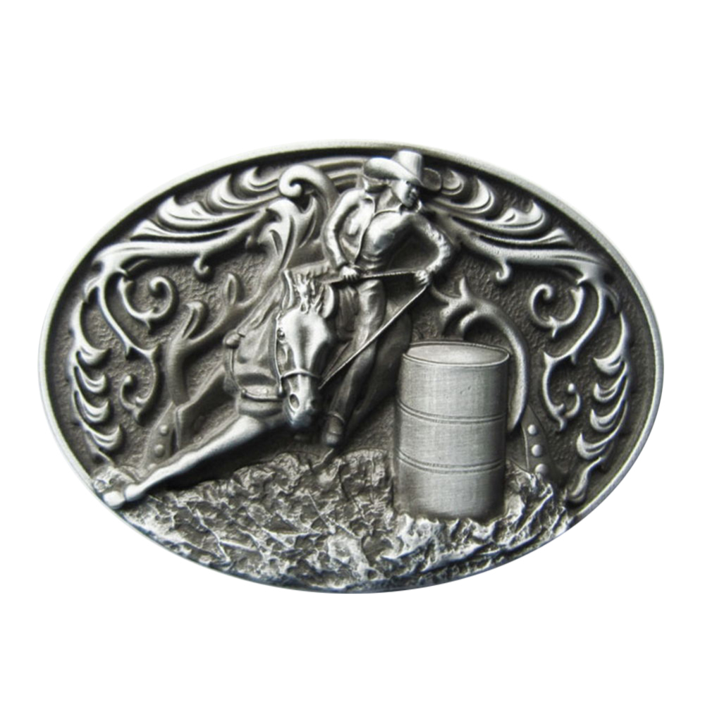 Vintage Style Cowgirl Rodeo Raceing Western Belt Buckle