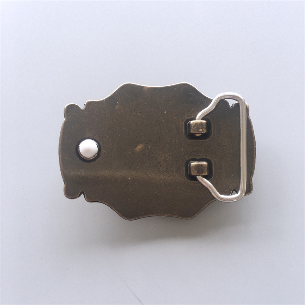 Western Rodeo Bull Solid Brass Belt Buckle BUCKLE-BS008