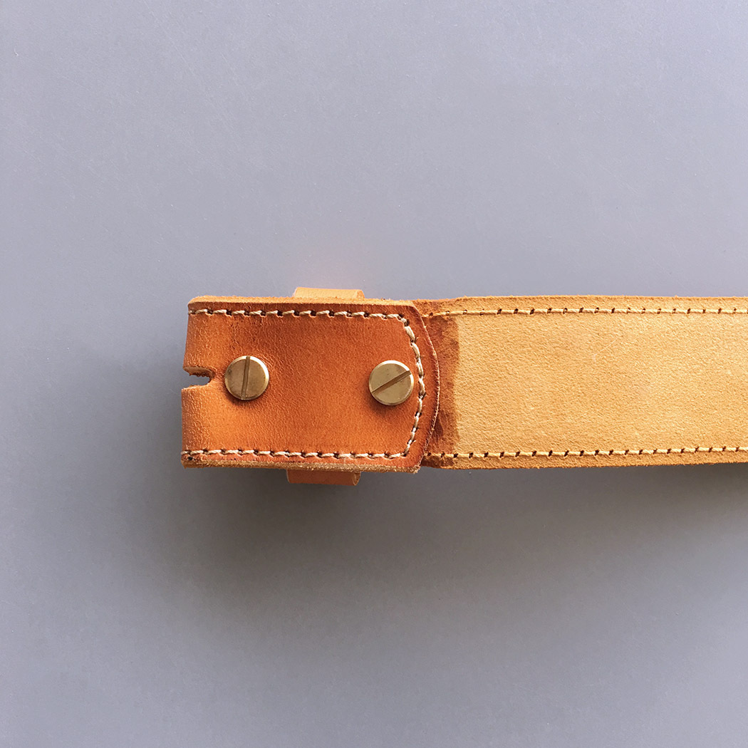 Light Coffee Hand Crafted Western Flowers Solid Real Leather Belt With Brass Screws BELT1-003LW