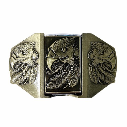 Antique Bronze Plating Western Eagle Lighter Belt Buckle BUCKLE-WG-LT01AB