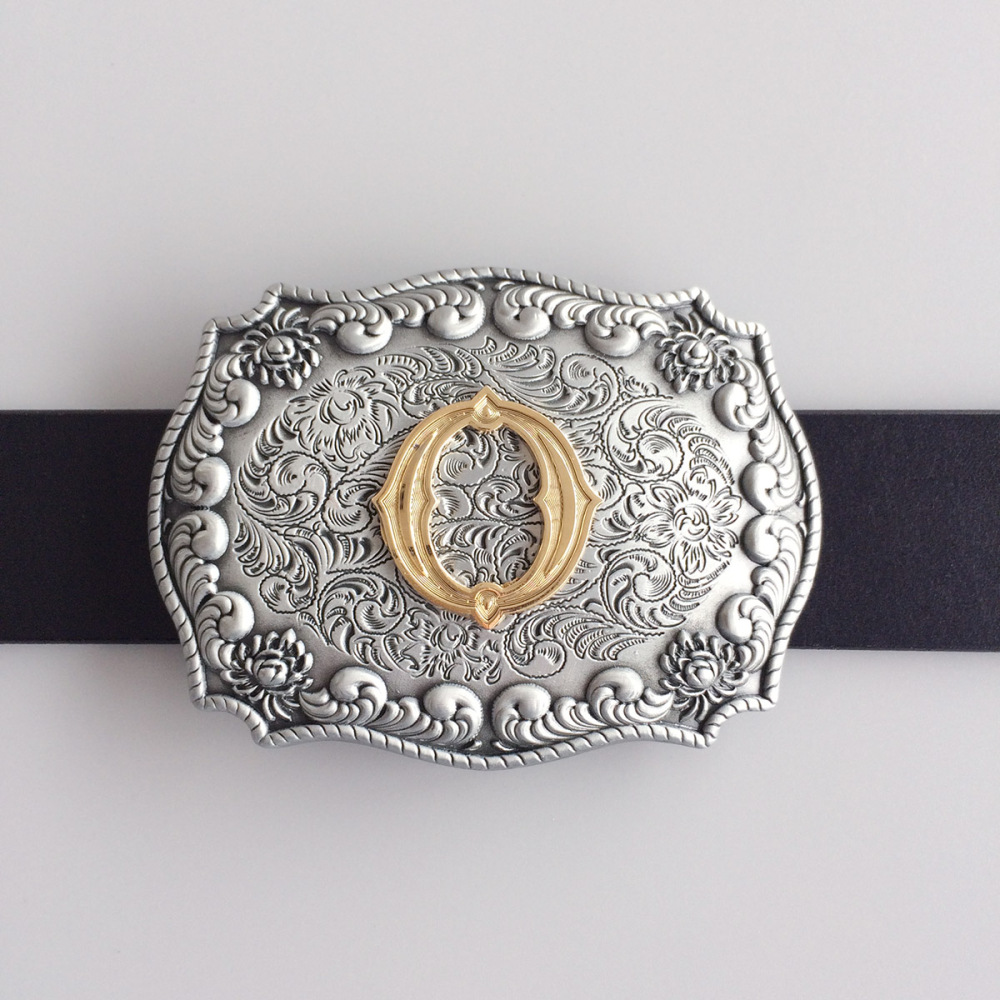 Initial Letter O Western Style Cowboy Cowgirl Belt Buckle BUCKLE-LE010O