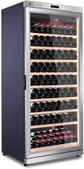 Intelligent stainless steel constant temperature compressor air-cooled red wine cabinet, wine cabinet, space silver