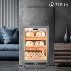 ZIEUN Tea cabinet AT100T for raw and ripe Pu erh tea, with constant temperature and humidity for preservation and moisture retention