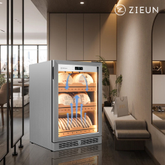 ZIEUN Tea cabinet AT100T for raw and ripe Pu erh tea, with constant temperature and humidity for preservation and moisture retention