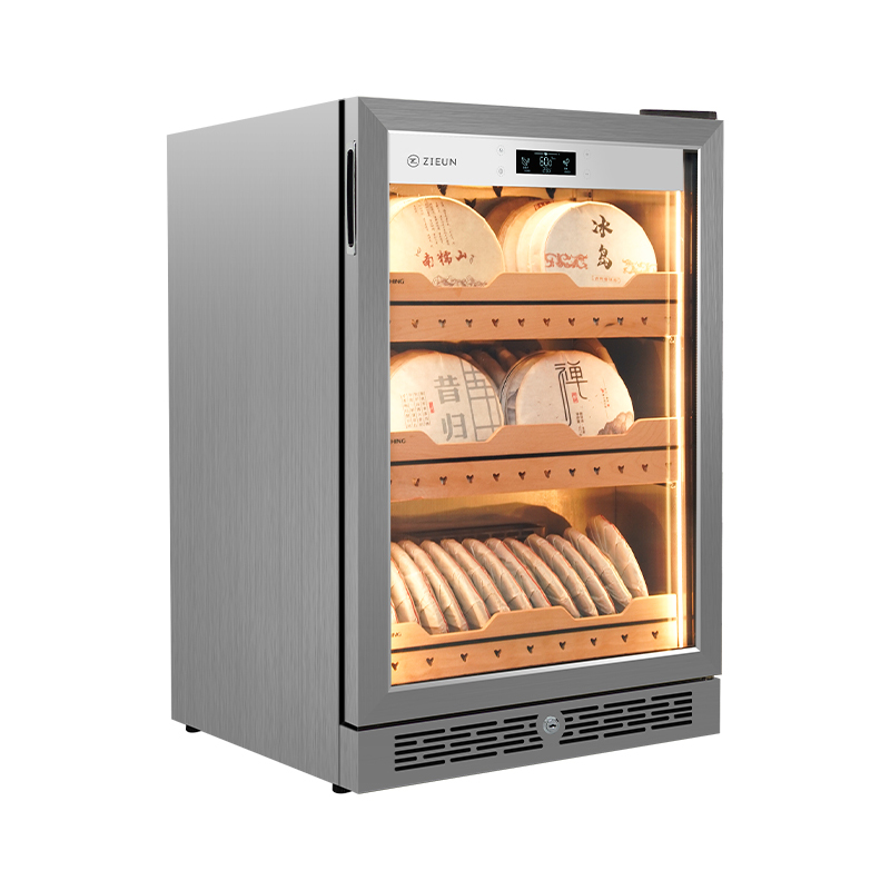 ZIEUN Tea cabinet AT100T for raw and ripe Pu erh tea, with constant temperature and humidity for preservation and moisture retention