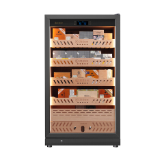Single Zone Freestanding Cigar Humidor Stainless Steel Constant Temperature and Humidity Cigar Cabinet