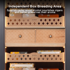 Super-large space precise constant temperature and humidity cigar cabinet with imported cedar wood