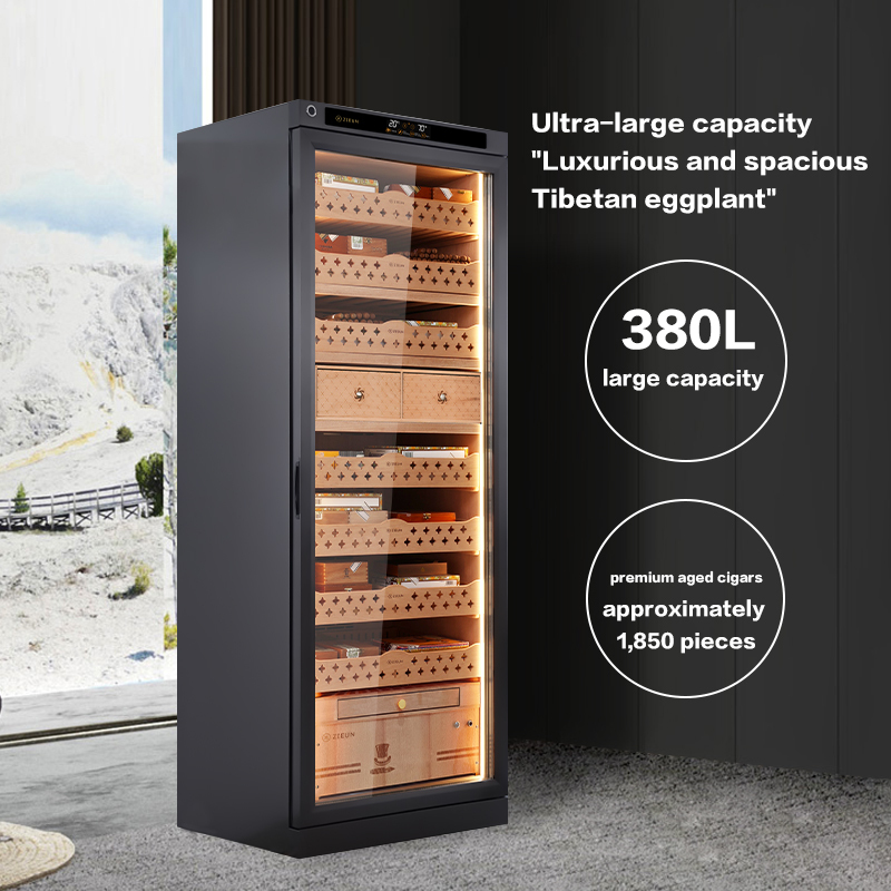 Super-large space precise constant temperature and humidity cigar cabinet with imported cedar wood