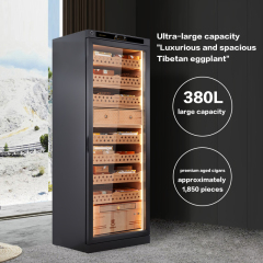 Super-large space precise constant temperature and humidity cigar cabinet with imported cedar wood