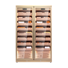 Precisely Controlled Temperature and Humidity Dual Zone Large Capacity Cigar Humidity Cabinet