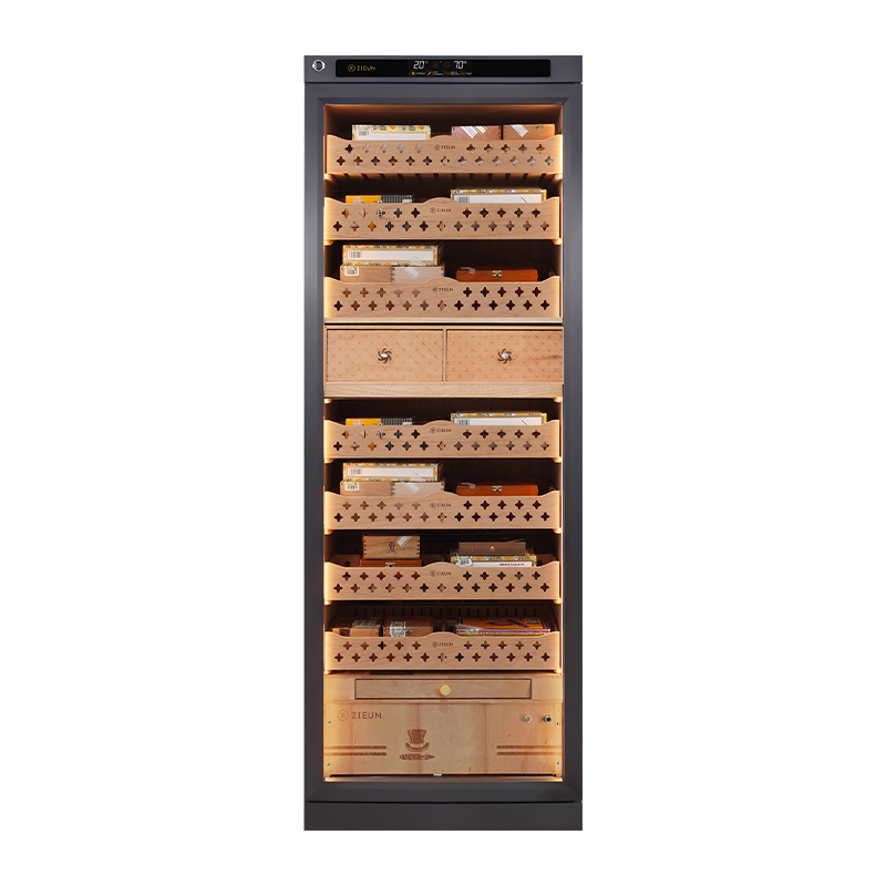 Super-large space precise constant temperature and humidity cigar cabinet with imported cedar wood