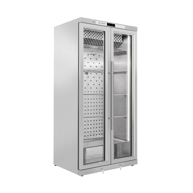 ZIEUN Stainless Steel Double Door Intelligent Temperature and Humidity Control Steak Aging Cabinet