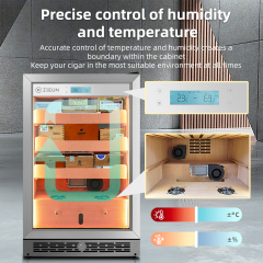 Cigar Humidor Cabinet FZC360NN Compressor Constant Temperature and Humidity Cedar Wood Home Cigar Box Moisturizing Cabinet
