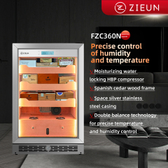Cigar Humidor Cabinet FZC360NN Compressor Constant Temperature and Humidity Cedar Wood Home Cigar Box Moisturizing Cabinet