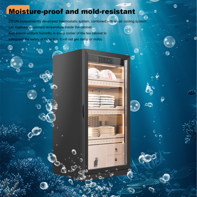 RACHING Tea cabinet FJ-CY7801 for raw and ripe Pu erh tea, with constant temperature and humidity for preservation and moisture retention