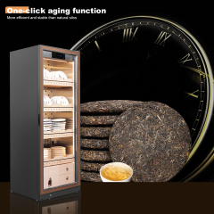 RACHING Tea cabinet FJ-CY8801 for raw and ripe Pu erh tea, with constant temperature and humidity for preservation and moisture retention. Refrigerator display cabinet