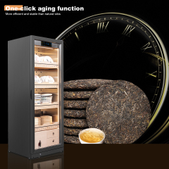 RACHING Tea cabinet FJ-CY8801 for raw and ripe Pu erh tea, with constant temperature and humidity for preservation and moisture retention. Refrigerator display cabinet
