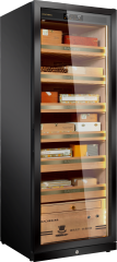 Raching Professional Stainless Steel Cigar Humidor Cabinet: Precise Humidity Control, Spanish Cedar Shelves, 2-6Y Warranty Smart Cooler