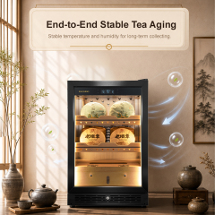 RACHING Tea humidor AT100T for raw and ripe Pu erh tea, with constant temperature and humidity for preservation and moisture retention
