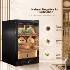 RACHING Tea humidor AT100T for raw and ripe Pu erh tea, with constant temperature and humidity for preservation and moisture retention