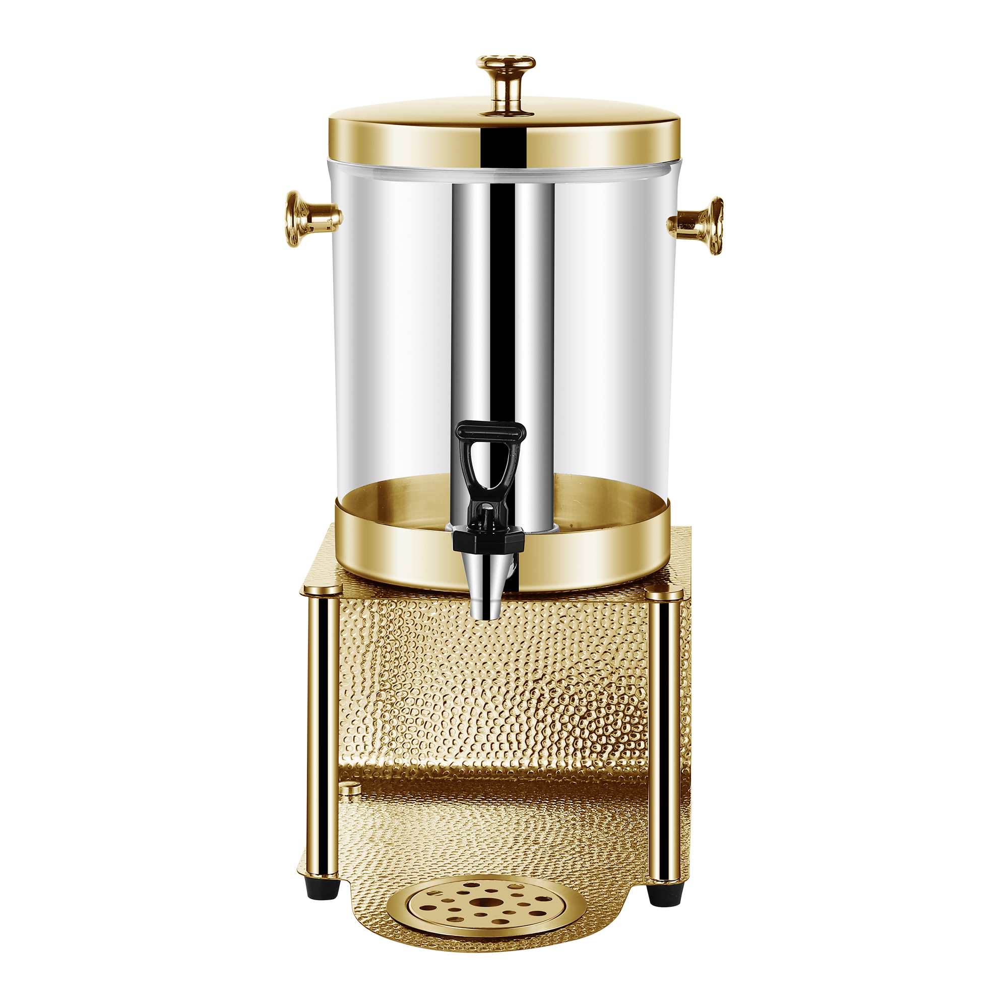 Golden Single-head Stainless Steel Hammer Mill  Juice Dispenser