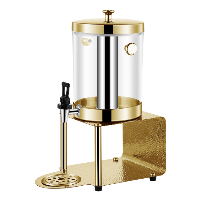 Golden Single-head Stainless Steel Hammer Mill  Juice Dispenser