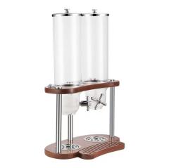 3.5L*2  Cereal Dispenser With Sapele Wood Stand