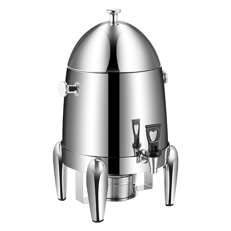 12L Silver Stainless Steel Juice Dispenser with Spigot, Commercial Buffet Beverage Server | Factory Wholesale & OEM Available