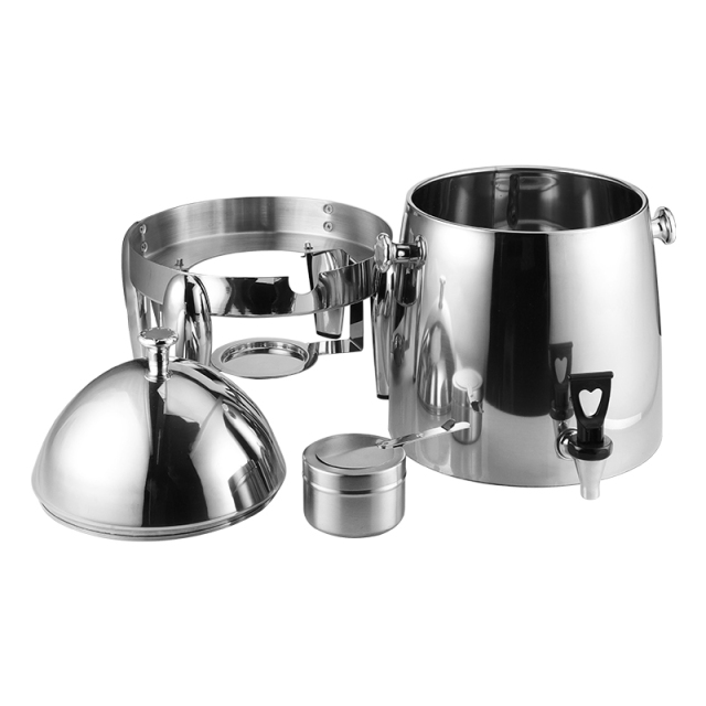 12L Silver Stainless Steel Juice Dispenser with Spigot, Commercial Buffet Beverage Server | Factory Wholesale & OEM Available