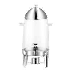 19L | Silver | PC juice Cooler Dispenser Coffee Urn with Tap Juice Dispenser Tank