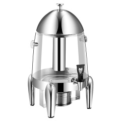 12L Clear PC Stainless Steel Juice Dispenser with Spigot, Commercial Buffet Beverage Server | Factory Wholesale & OEM Available