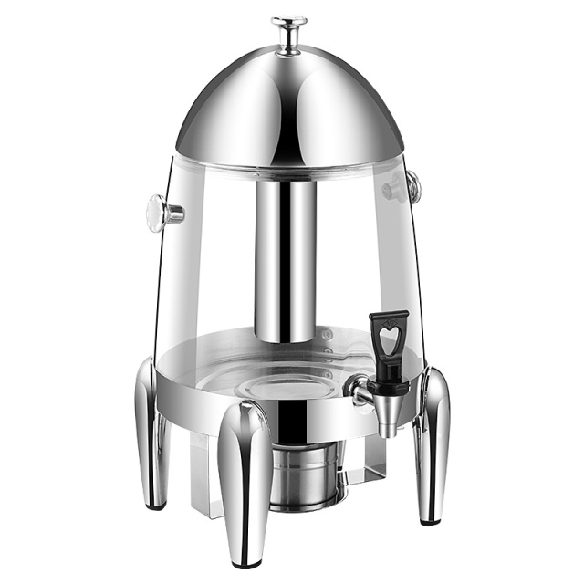 12L Clear PC Stainless Steel Juice Dispenser with Spigot, Commercial Buffet Beverage Server | Factory Wholesale & OEM Available