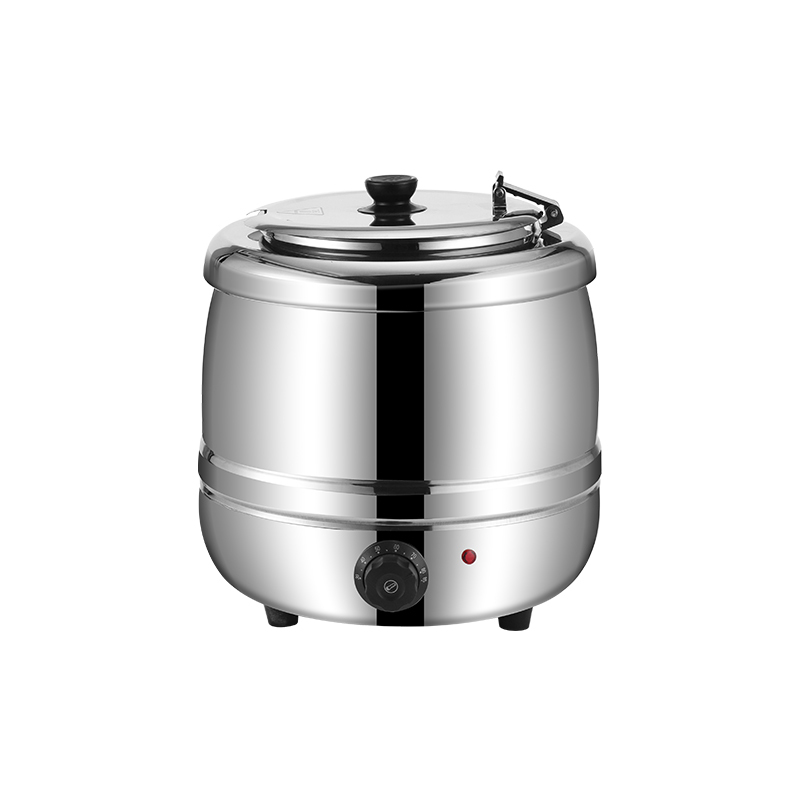 10L Stainless Steel Soup Kettle Electric Soup Pot Buffet Soup Warmer