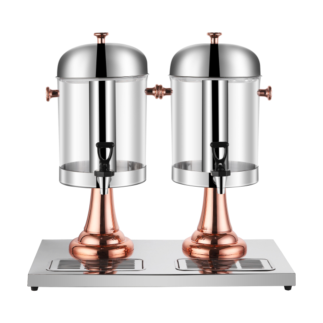 16L Rose Gold  Double-headed Classic Juice Dispenser