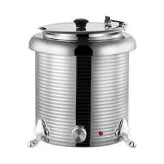 10L Straight Body Threaded Iron Shell Soup Warmer