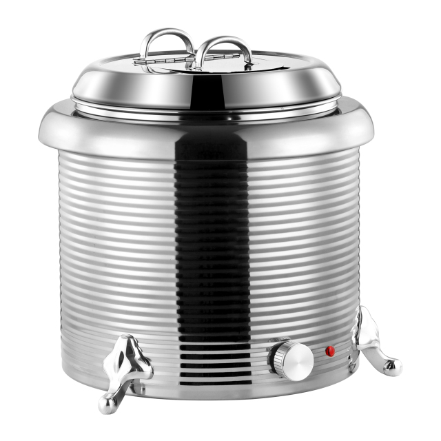 13L  Straight Body Threaded Iron Shell Soup Warmer