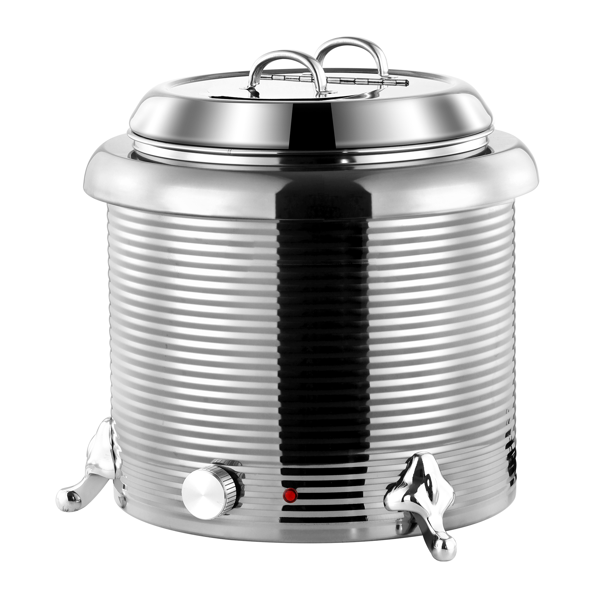 13L  Straight Body Threaded Iron Shell Soup Warmer