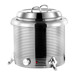 13L  Straight Body Threaded Iron Shell Soup Warmer