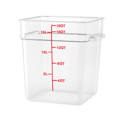 18QT Kitchen Vegetable Food Storage PC  Containers Red Scale