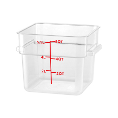 6QT Kitchen Vegetable Food Storage PC  Containers Red Scale