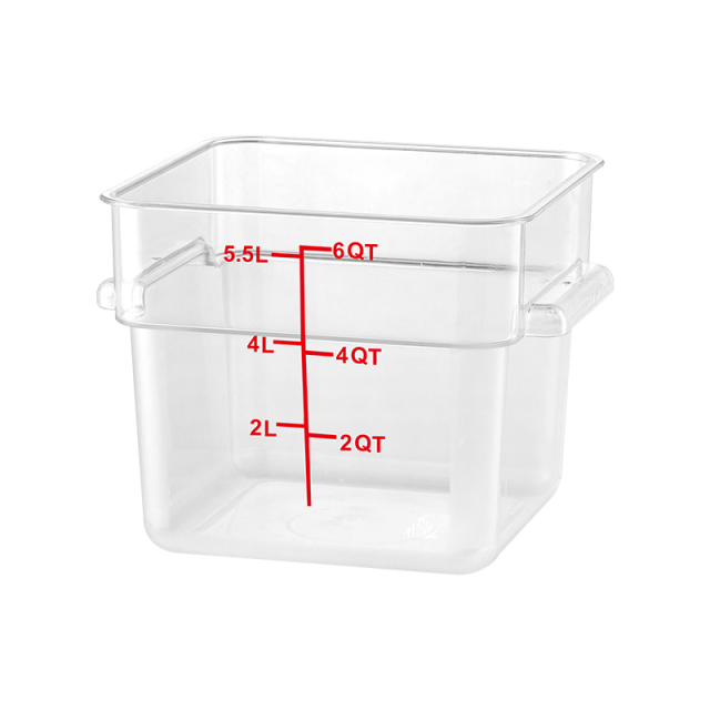 6QT Kitchen Vegetable Food Storage PC  Containers Red Scale