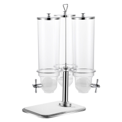 3 Tanks Classic Stainless Steel Rotating Triple Cereal Dispense