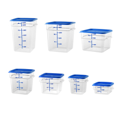 2-22 QT lid Kitchen Vegetable Food Storage PC Plastic Containers | Color Options