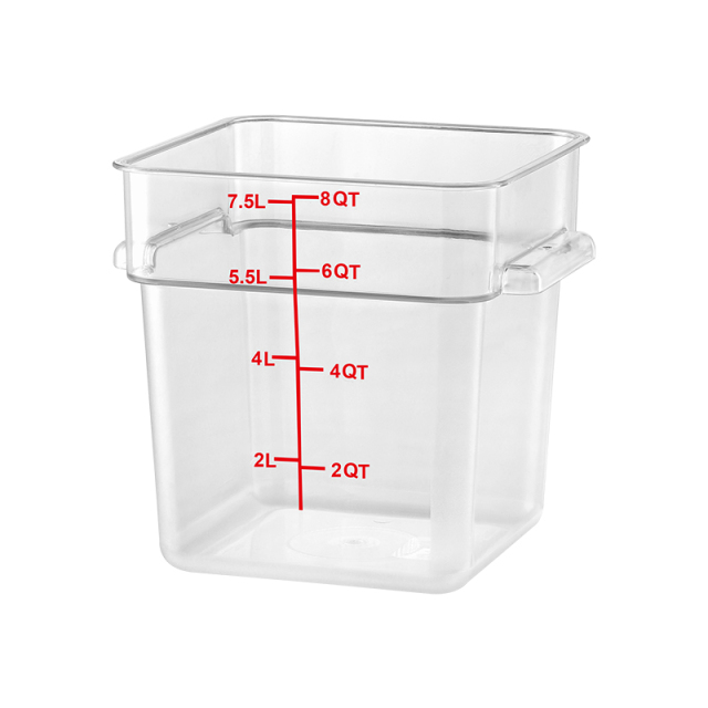 8QT Kitchen Vegetable Food Storage PC  Containers Red Scale